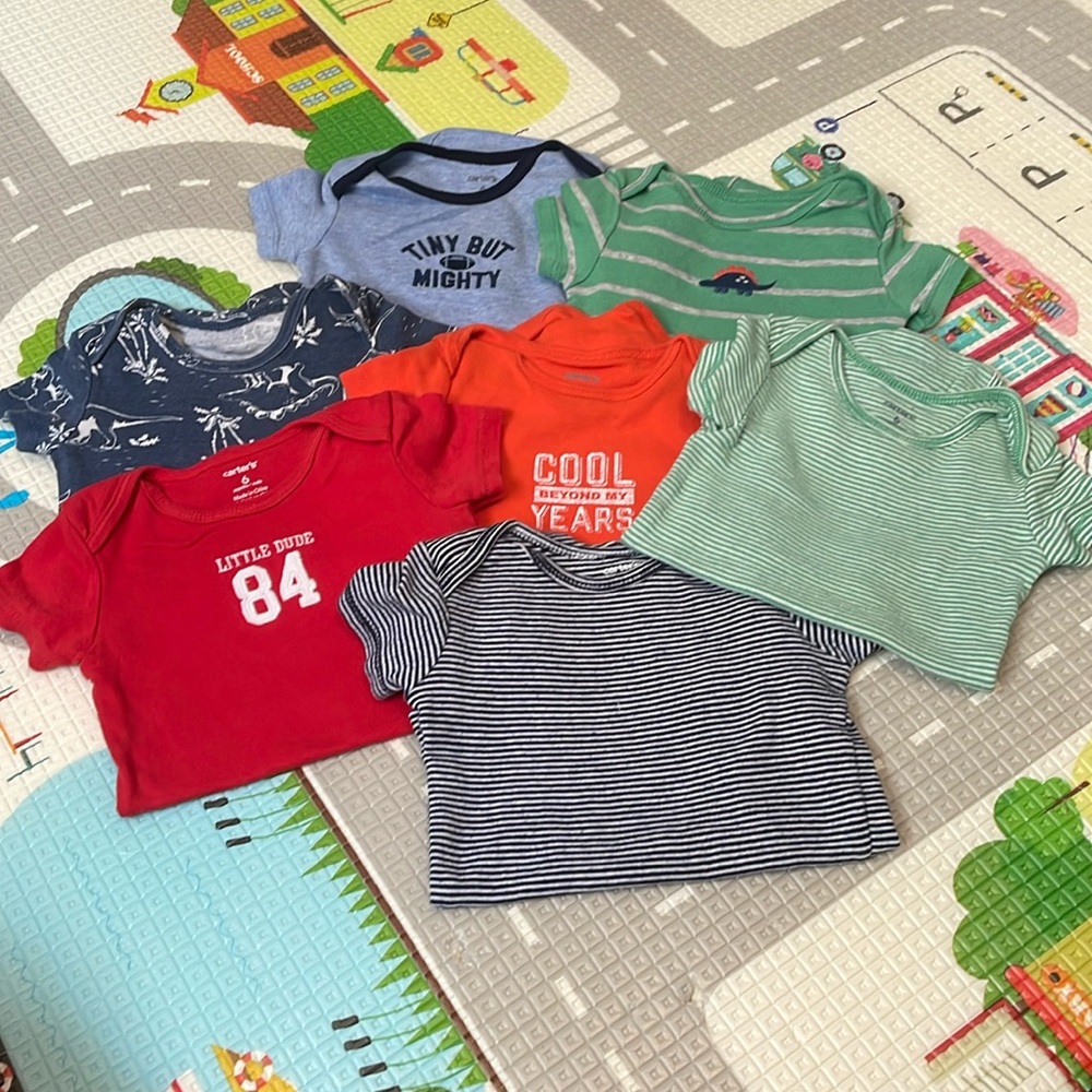 6 month onesies.